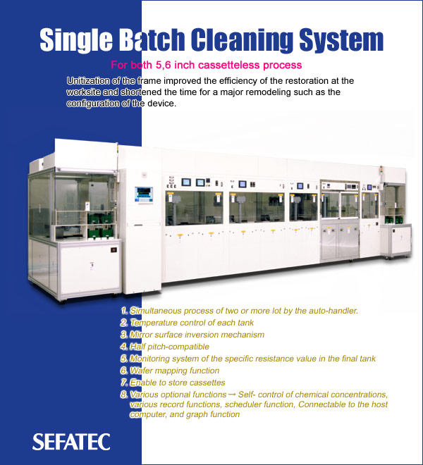Single Batch Cleaning System