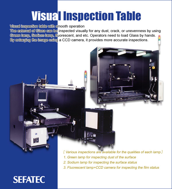 Visual Inspection Table