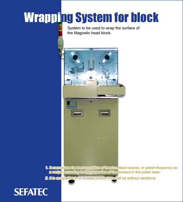 Wrapping System for block